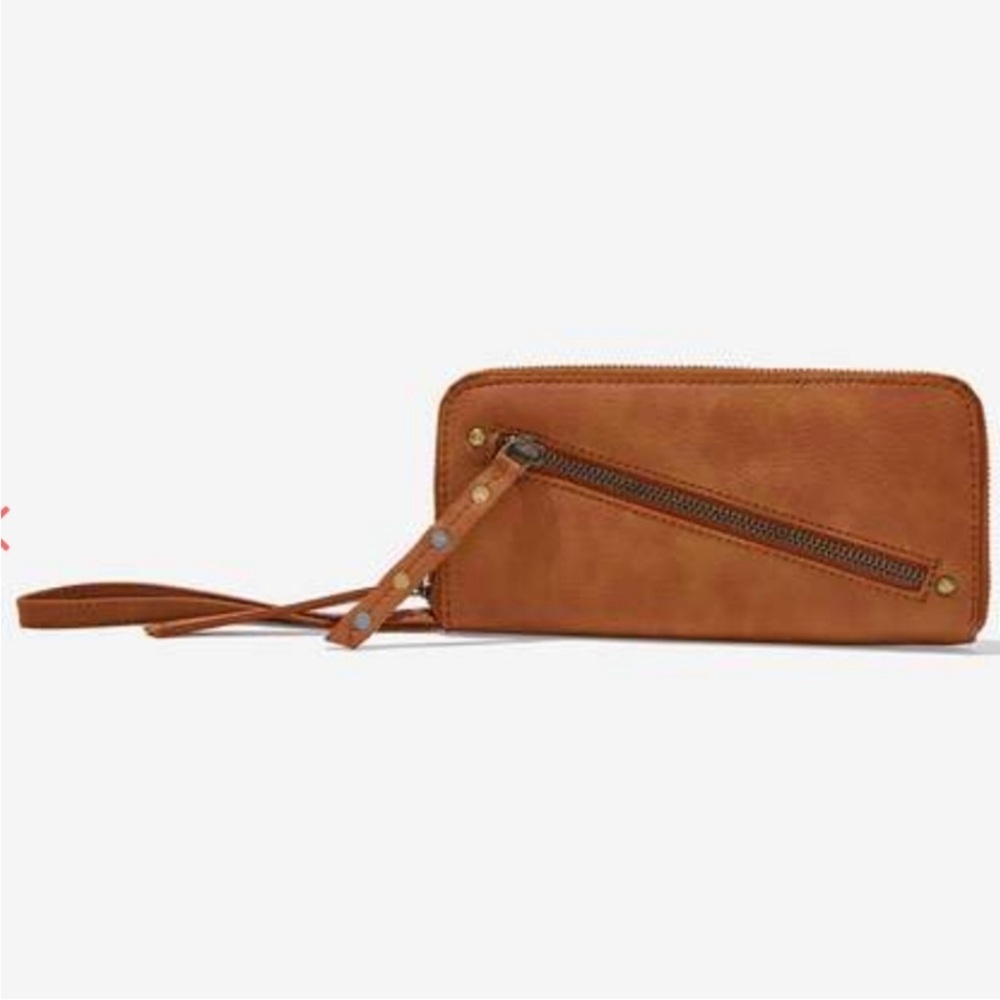 Free People Distressed Vegan Leather Wallet/Clutch